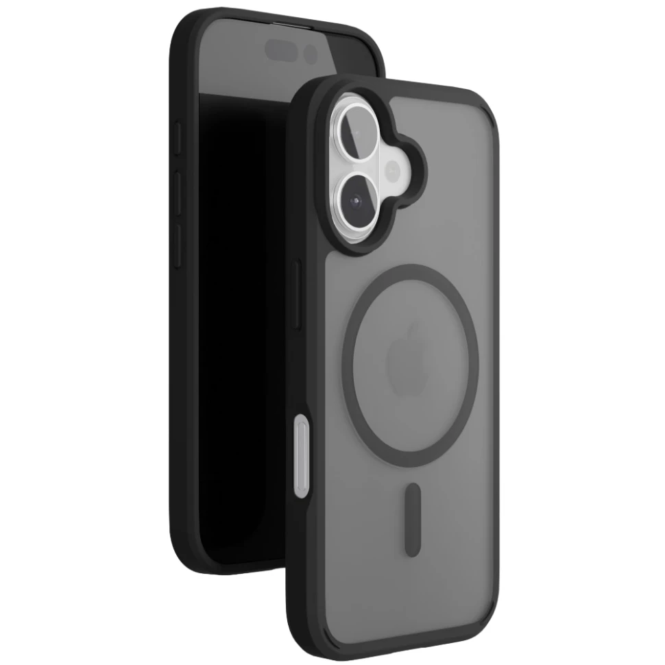 Чехол защитный VLP Haze Case с MagSafe для iPhone 16 Plus Матовый черный