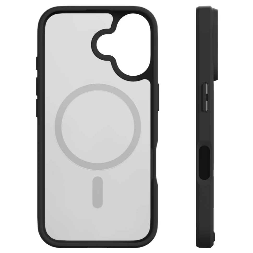 Чехол защитный VLP Haze Case с MagSafe для iPhone 16 Plus Матовый черный