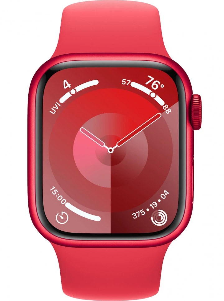 Умные часы Apple Watch Series 9 41mm Red Aluminum Case with Red Sport Band (M/L)