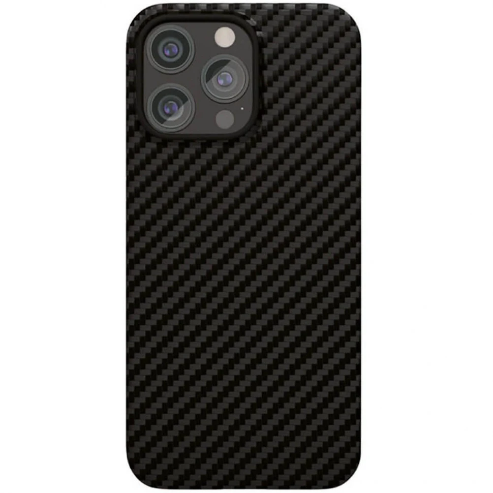 Чехол защитный VLP Kevlar Case Mag Safe iPhone 15 Pro Черный