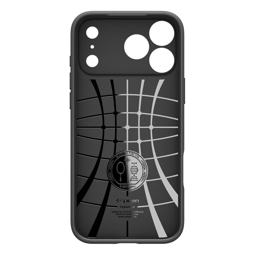 Чехол защитный Spigen Liquid Air для iPhone 17 Pro Черный (Black)