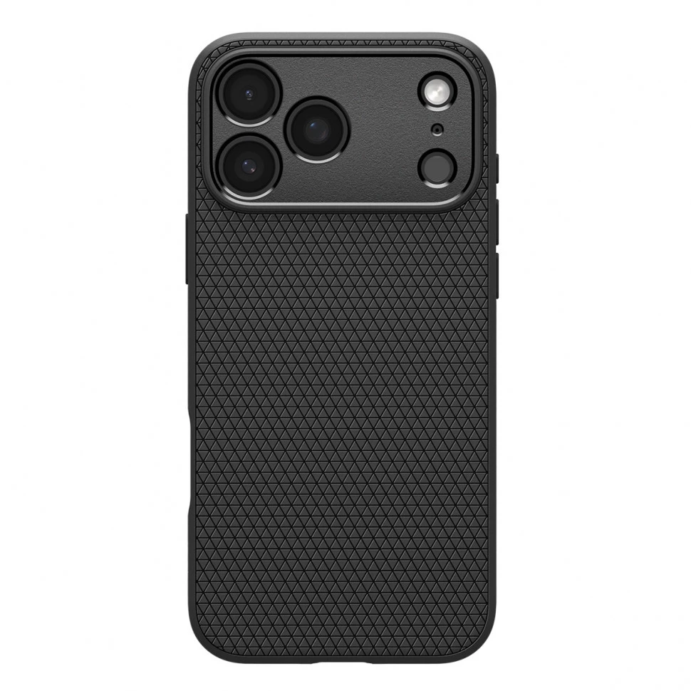 Чехол защитный Spigen Liquid Air для iPhone 17 Pro Черный (Black)