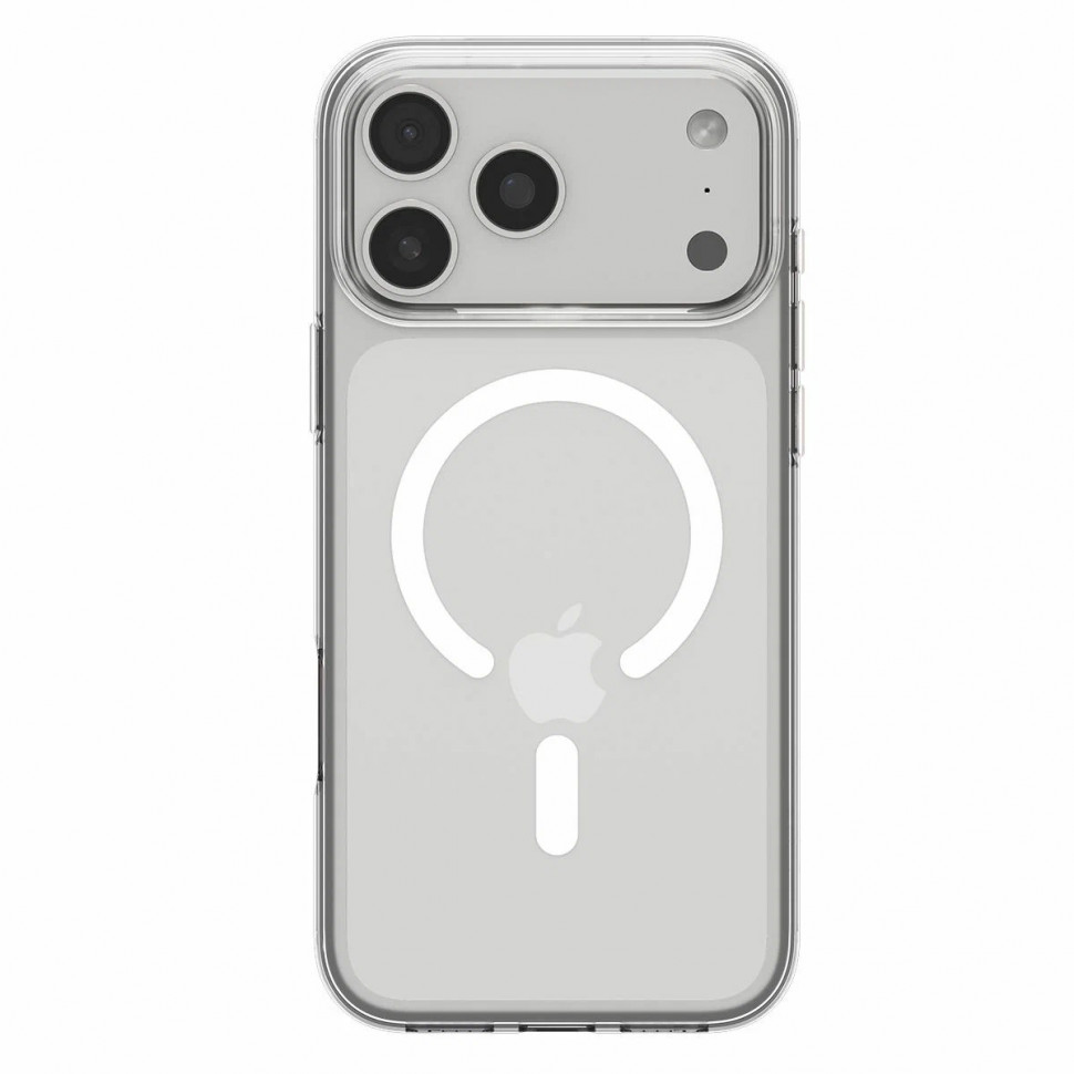 Чехол защитный Spigen Liquid Crystal MagSafe для iPhone 17 Pro Прозрачный (Clear White)