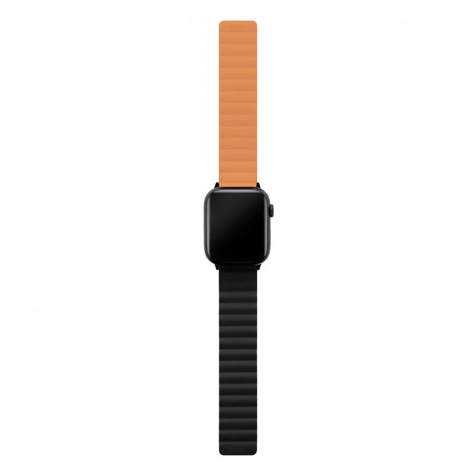 Ремешок uBear Mode для Apple Watch 44/45/46/49mm (M/L) Черный/Оранжевый