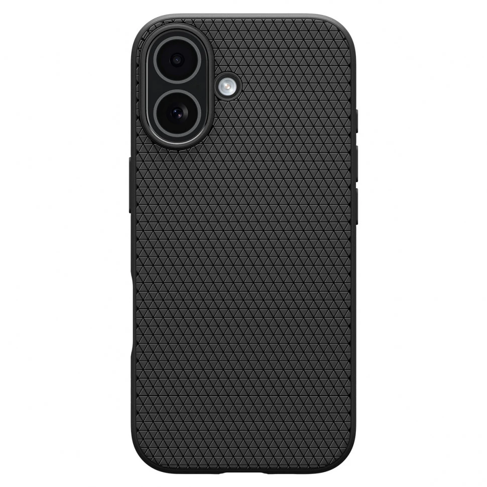 Чехол защитный Spigen Liquid Air для iPhone 17 Черный (Black)