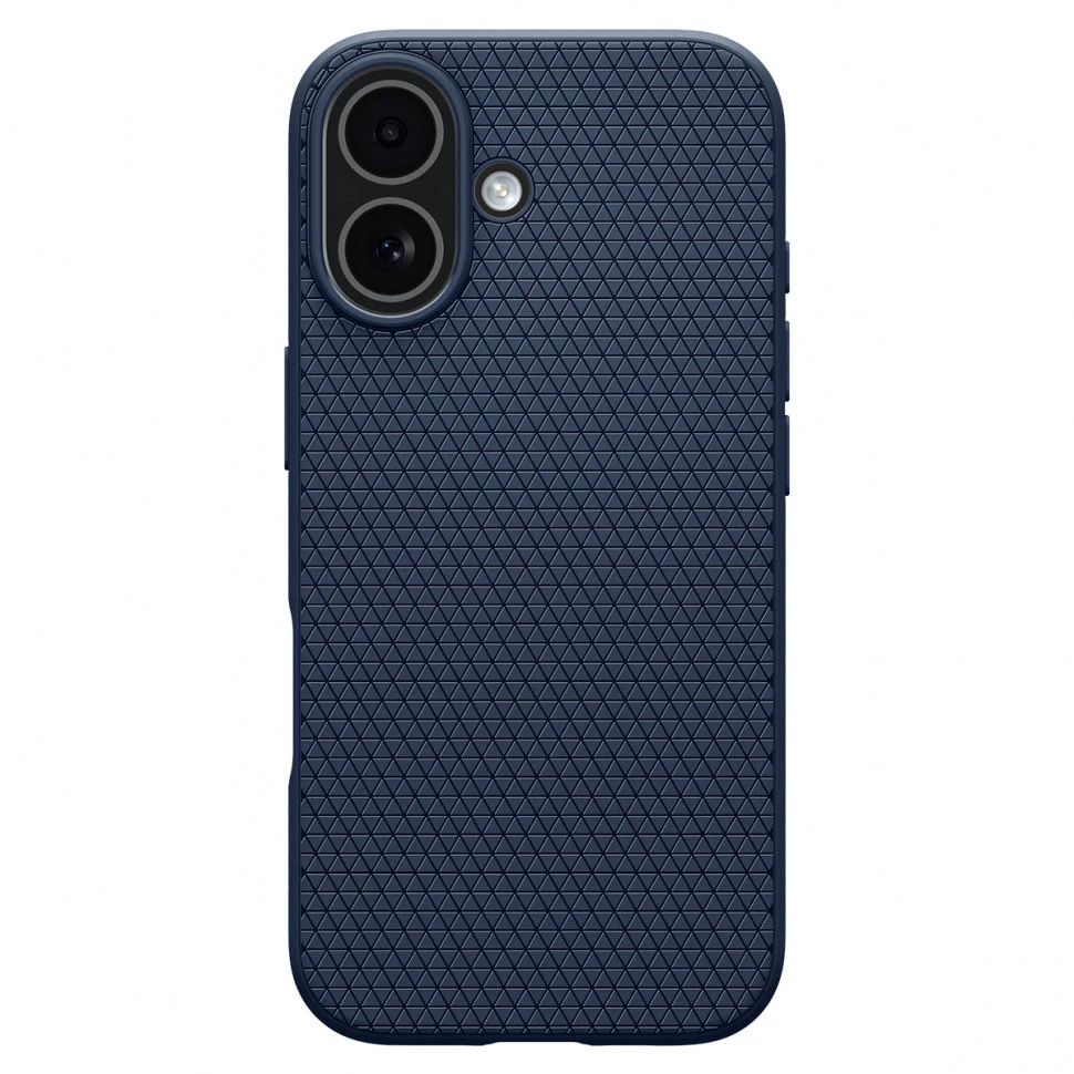 Чехол защитный Spigen Liquid Air для iPhone 17 Синий (Metal Slate)