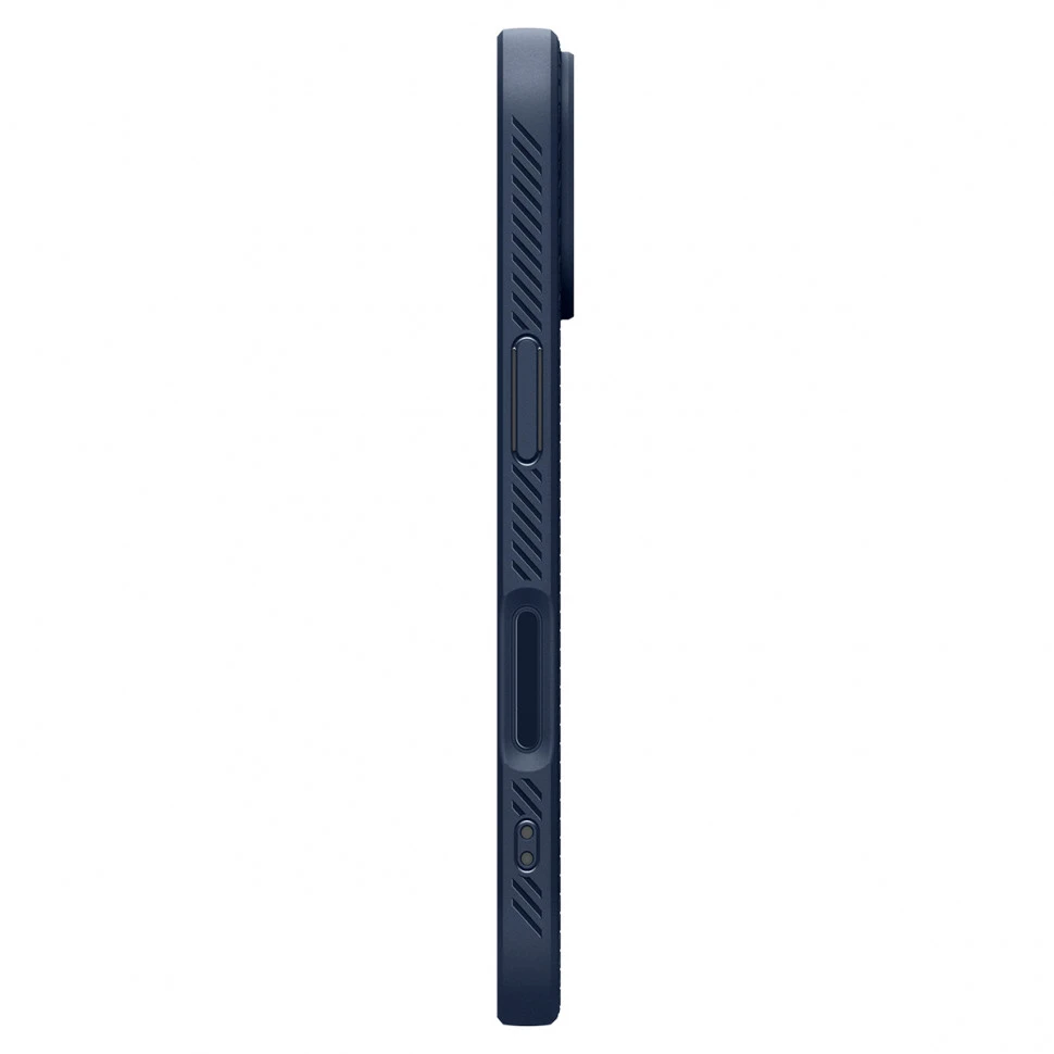 Чехол защитный Spigen Liquid Air для iPhone 17 Синий (Metal Slate)