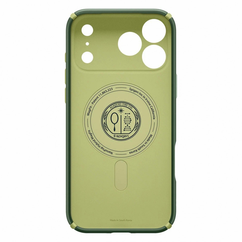Чехол защитный Spigen Nano Pop Hybrid MagSafe для iPhone 17 Pro Max Зеленый (Avo Green)