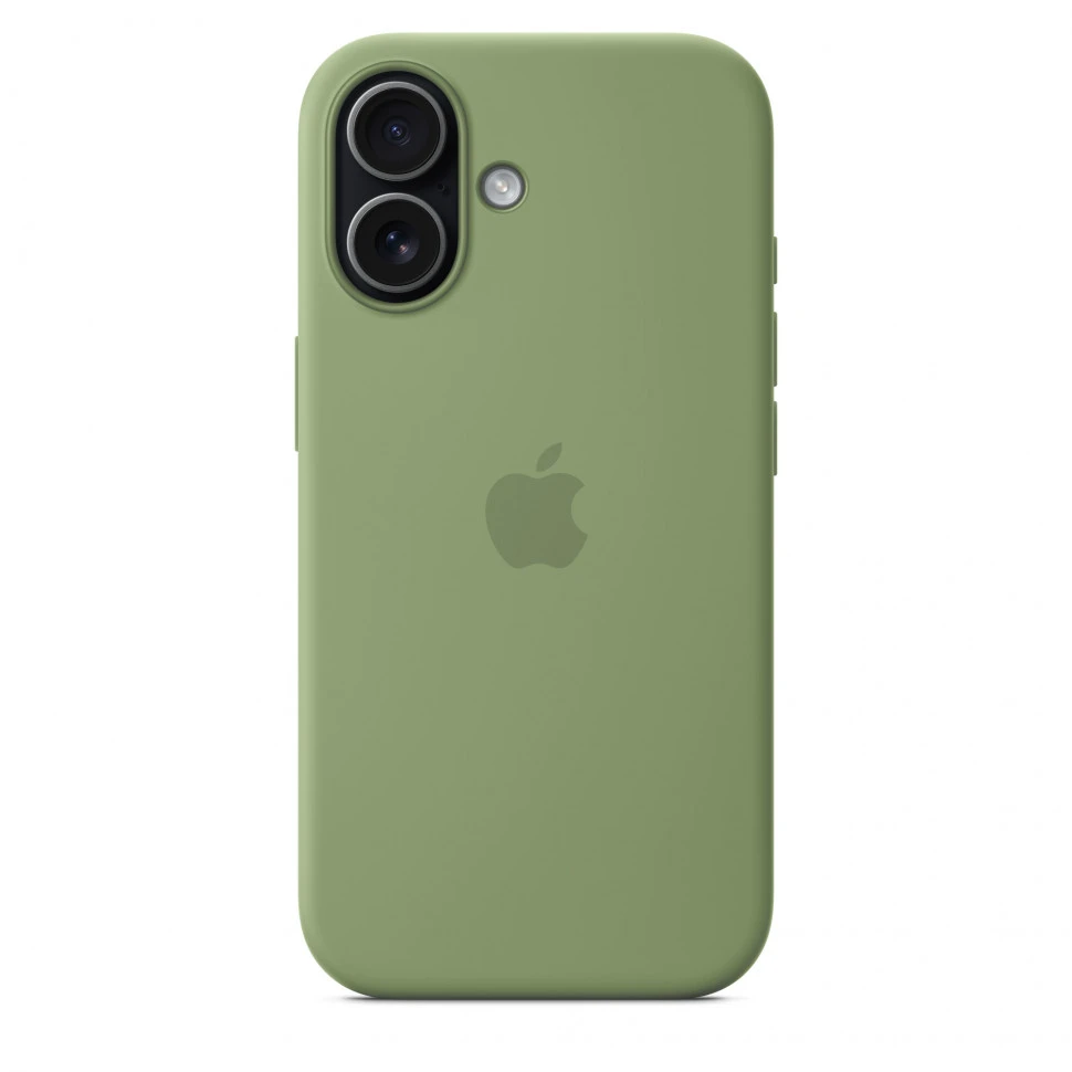 Чехол защитный Apple Silicone Case with MagSafe для iPhone 17 Light Moss