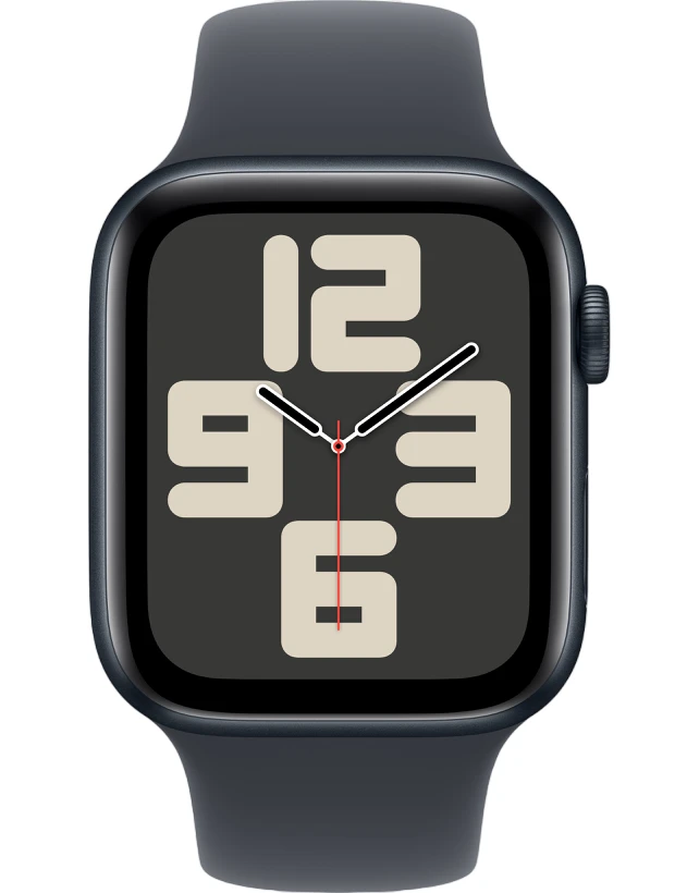 Умные часы Apple Watch SE 2024 44mm Midnight Aluminum Case with Midnight Sport Band (S/M)