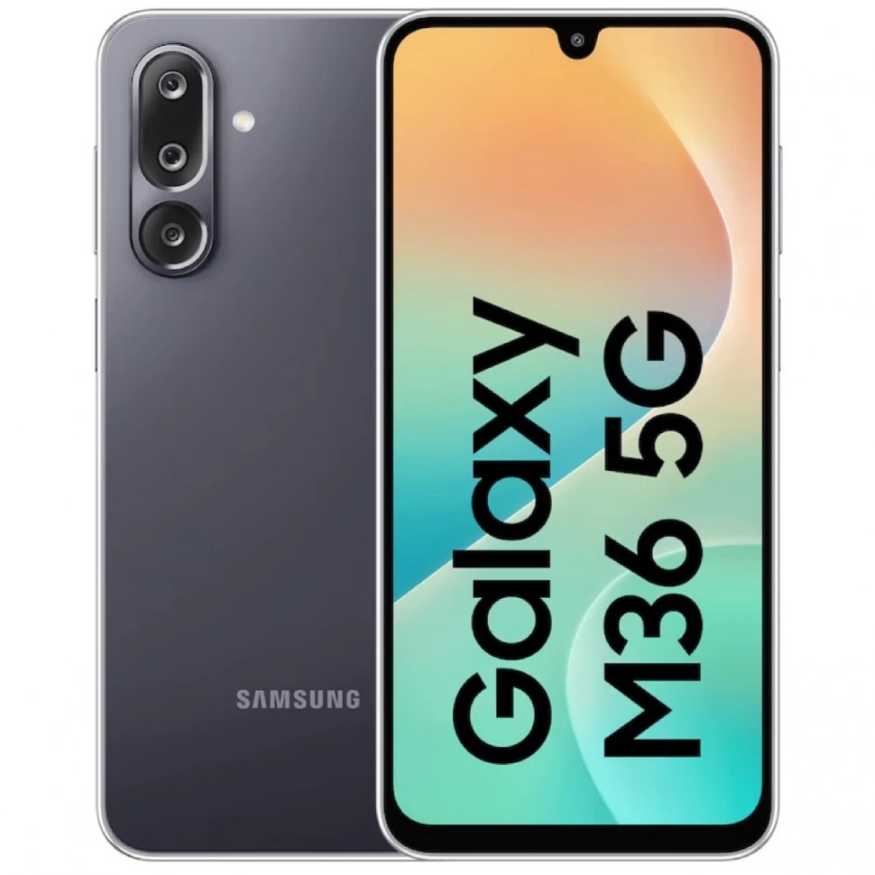 Смартфон Samsung Galaxy M36 5G 6/128GB Черный (Velvet Black)