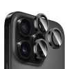 Защитное стекло на камеру HOCO V12 Plus для iPhone 16 Pro/16 Pro Max Черный