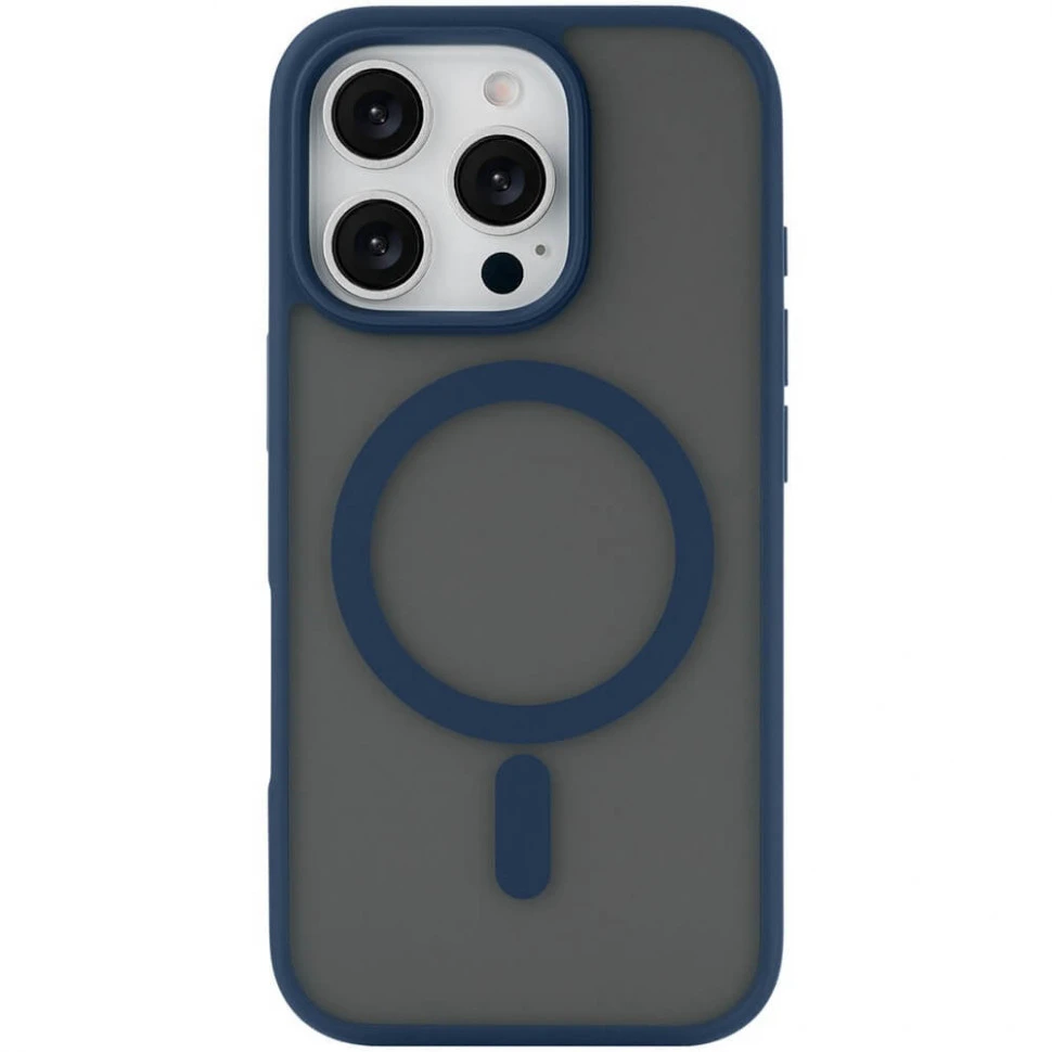 Чехол защитный uBear Cloud Mag Case для iPhone 16 Pro Темно-синий