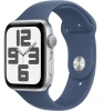 Умные часы Apple Watch SE 2024 44mm Silver Aluminum Case with Denim Sport Band (S/M)