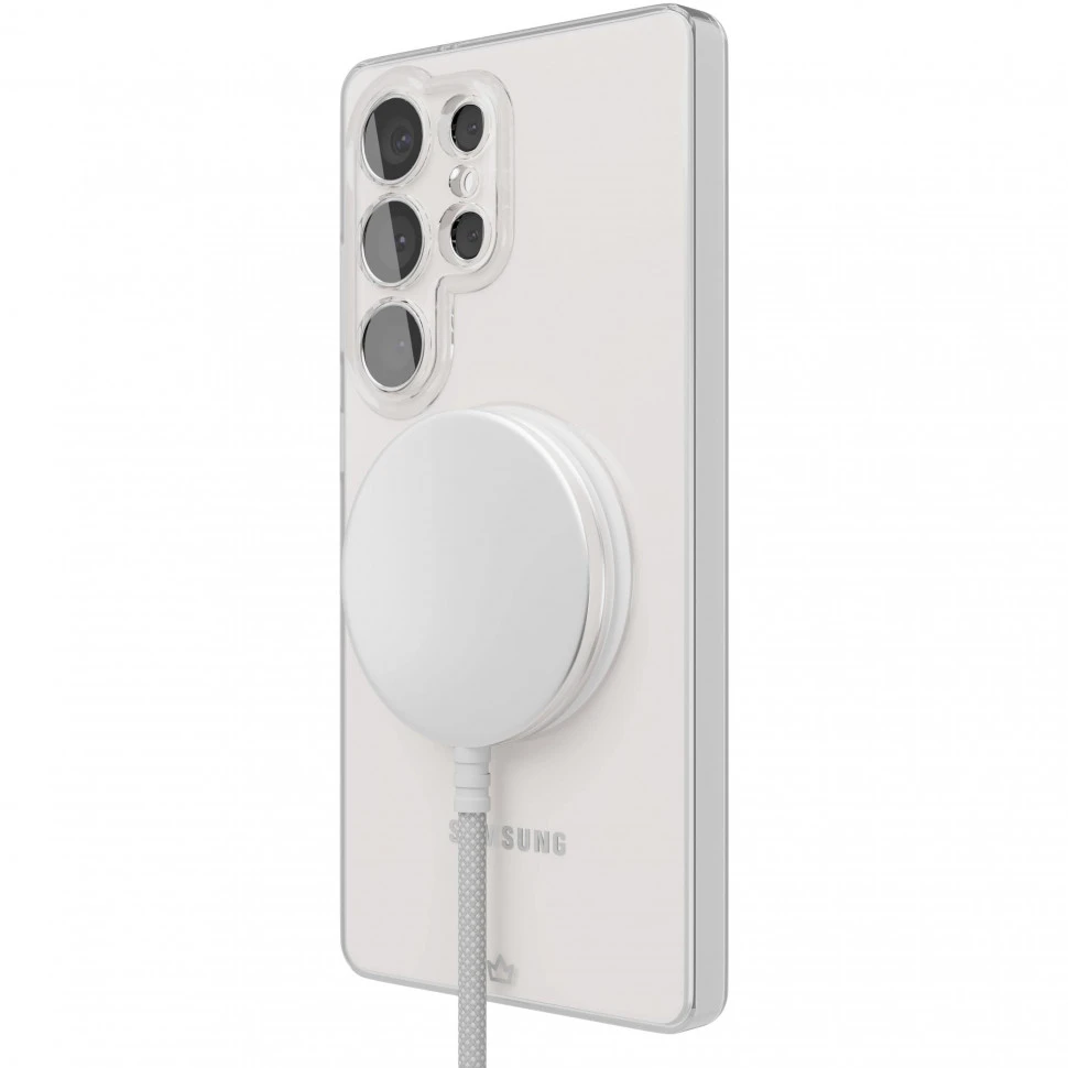 Чехол защитный VLP Puro Case с MagSafe для Samsung Galaxy S25 Ultra Прозрачный