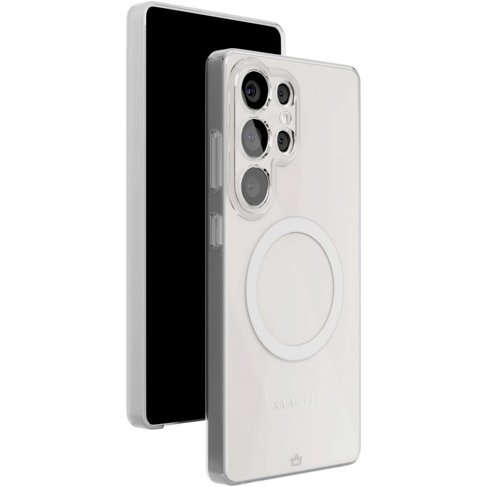 Чехол защитный VLP Puro Case с MagSafe для Samsung Galaxy S25 Ultra Прозрачный