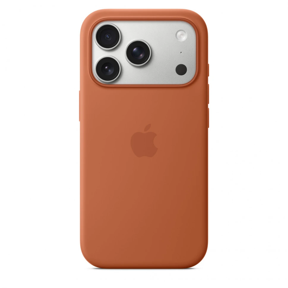 Чехол защитный Apple Silicone Case with MagSafe для iPhone 17 Pro Terra Cotta