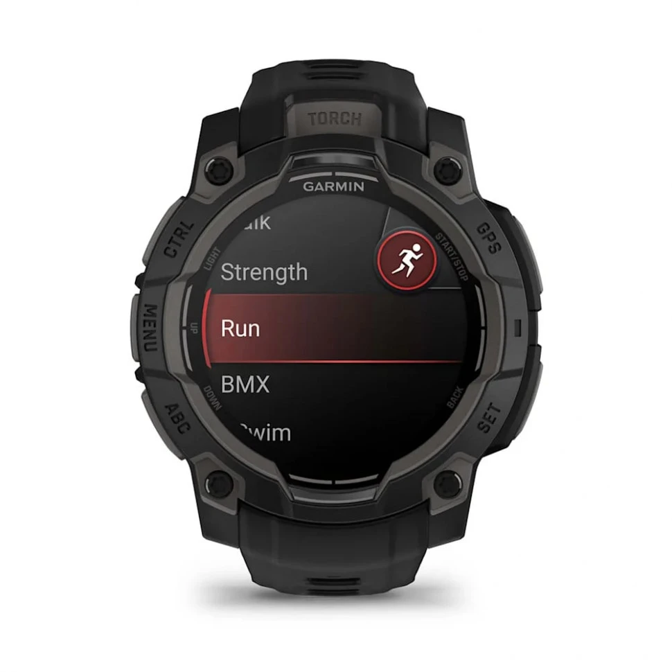Умные часы Garmin Instinct 3 45mm AMOLED Black with Black Band (010-02936-00)