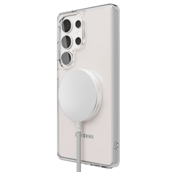 Чехол защитный VLP Air Case с MagSafe для Samsung Galaxy S25 Ultra Прозрачный