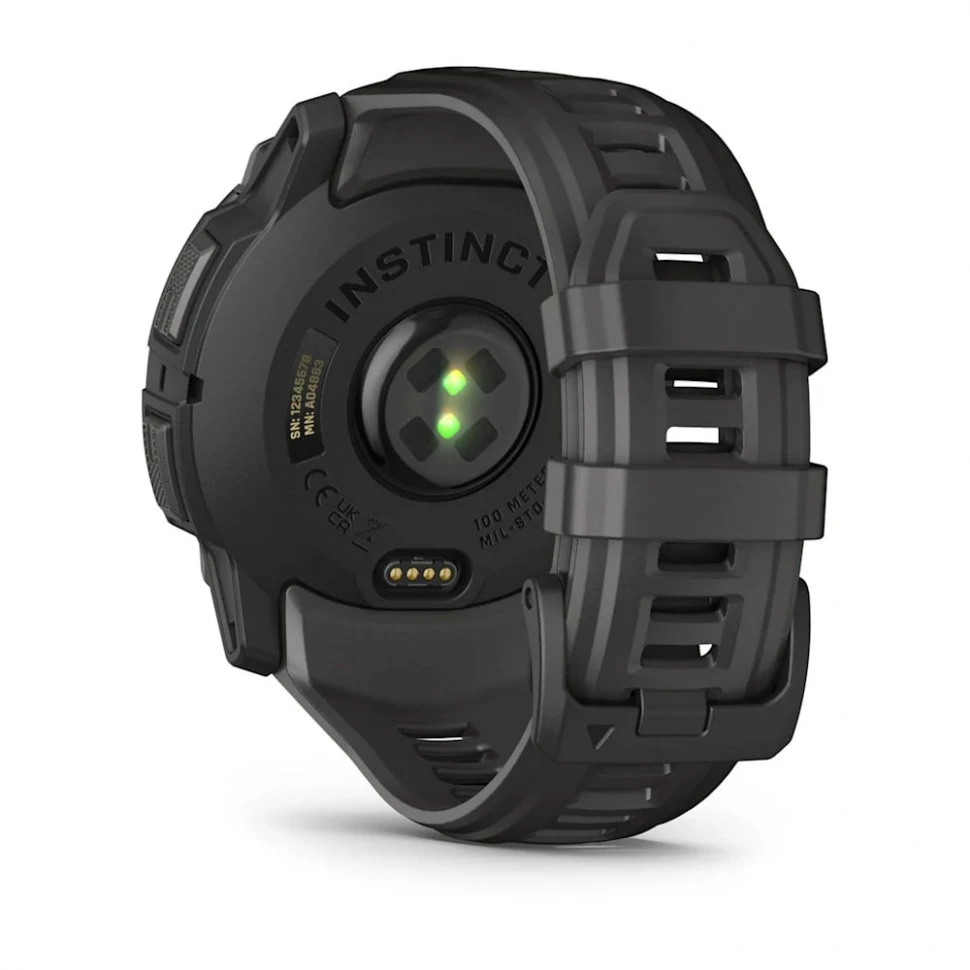 Умные часы Garmin Instinct 3 50mm AMOLED Black with Charcoal Band (010-03020-00)
