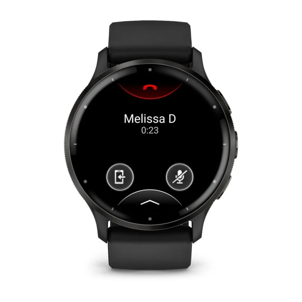 Умные часы Garmin Venu 3 45mm Slate Stainless Steel Bezel with Black Case and Silicone Band (010-02784-01)