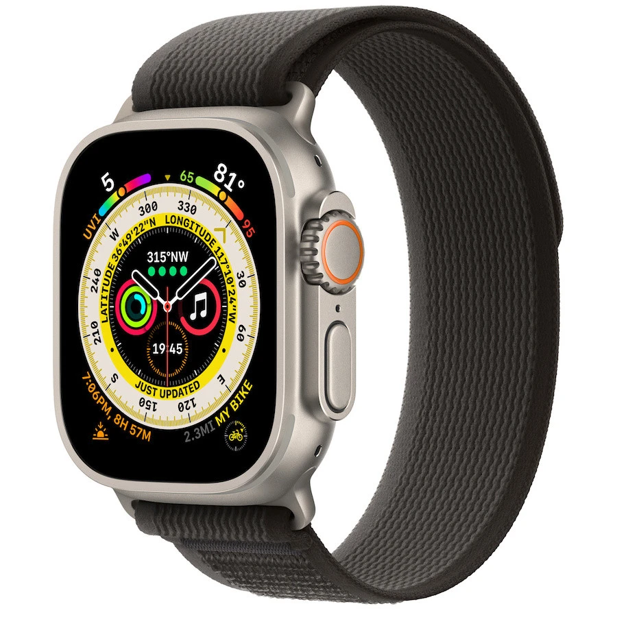 Умные часы Apple Watch Ultra 49mm Titanium Case with Black/Gray Trail Loop (S/M)