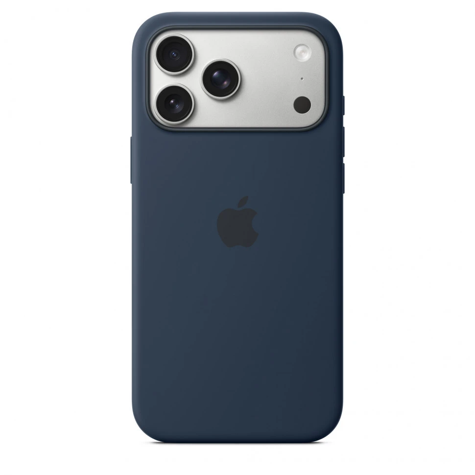 Чехол защитный Apple Silicone Case with MagSafe для iPhone 17 Pro Max Midnight