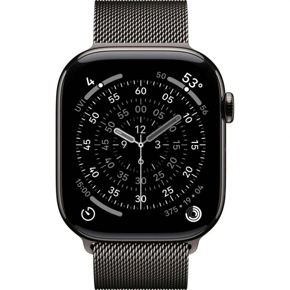 Умные часы Apple Watch Series 11 46mm Slate Titanium Case with Slate Milanese Loop (M/L)