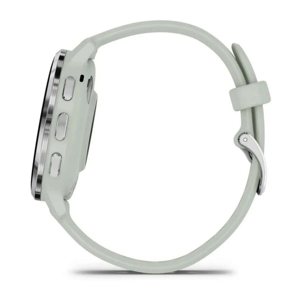 Умные часы Garmin Venu 3S 41mm Silver Stainless Steel Bezel with Sage Gray Case and Silicone Band (010-02785-01)