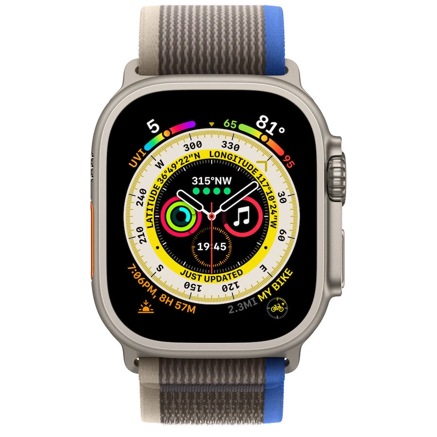 Умные часы Apple Watch Ultra 49mm Titanium Case Blue/Gray Trail Loop (M/L)