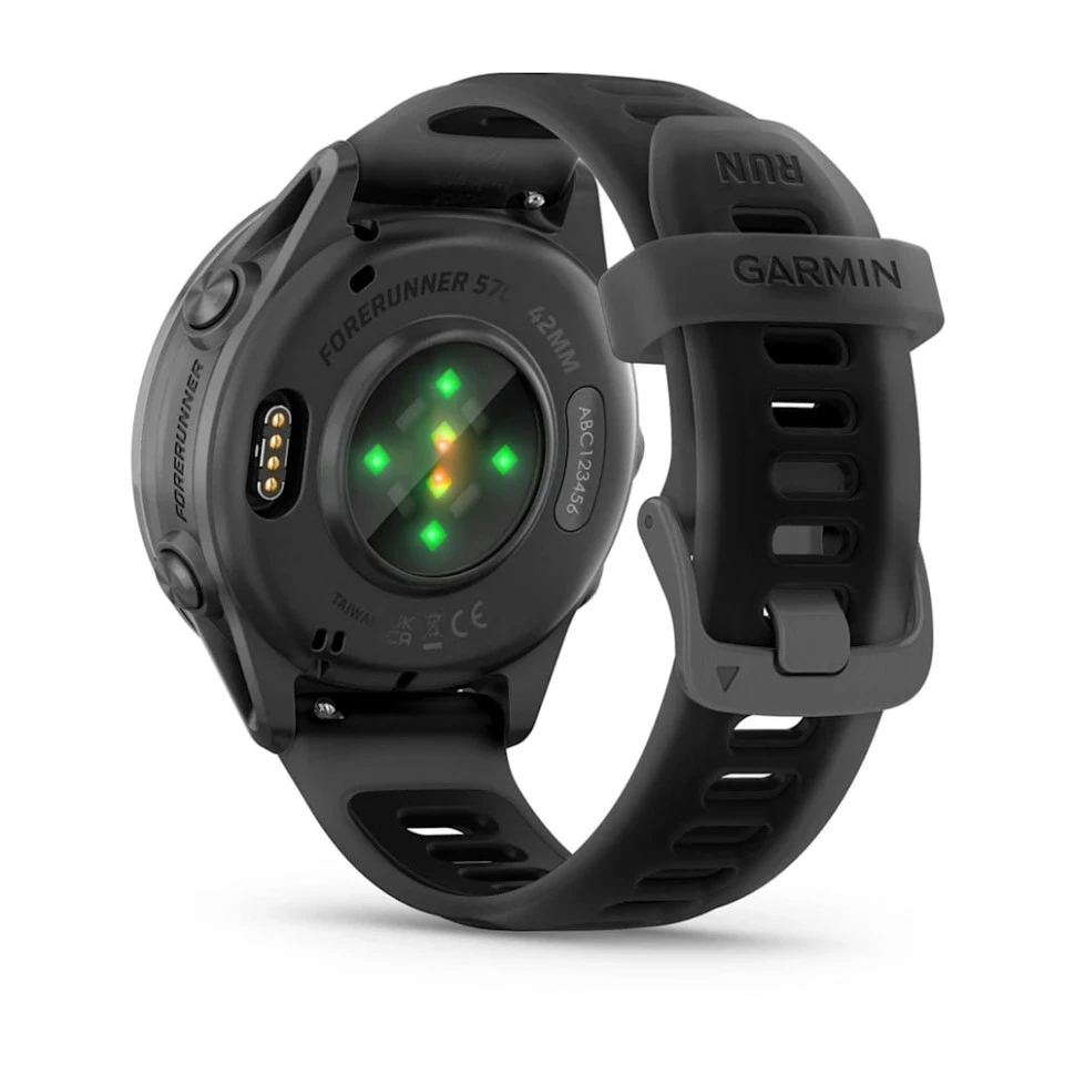Умные часы Garmin Forerunner 570 42mm Slate Gray Aluminum with Translucent Black/Black Band (010-02970-00)