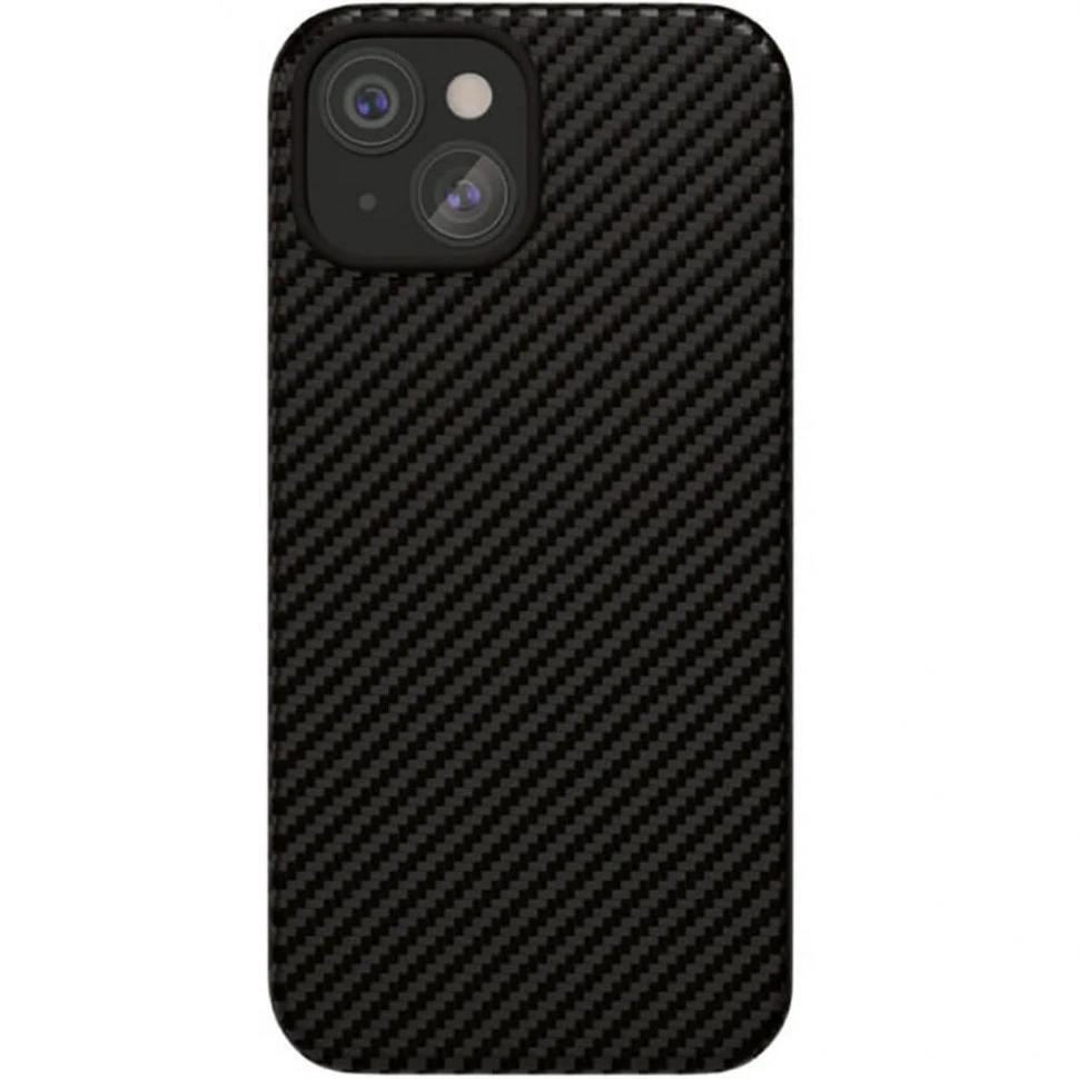 Чехол защитный VLP Kevlar Case MagSafe iPhone 15 Plus Черный
