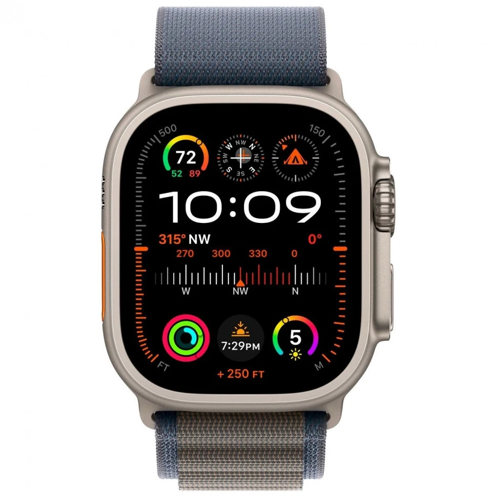 Умные часы Apple Watch Ultra 2 49mm Titanium Case with Blue Alpine Loop (S)