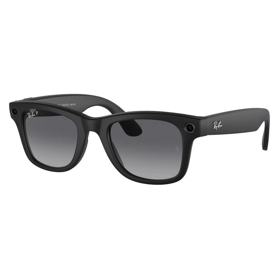 Умные очки Ray-Ban Wayfarer Matte Black/Polarized Graphite Gradient (RW4006)