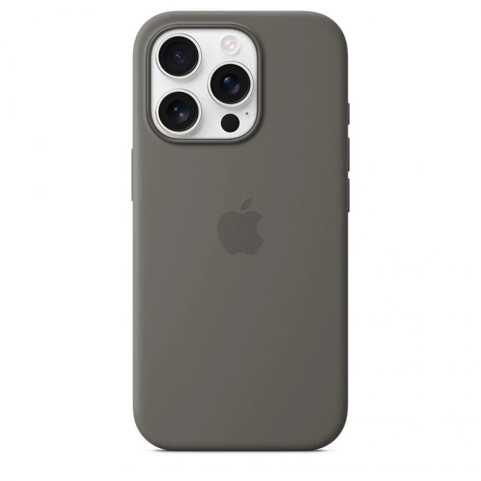 Чехол защитный Apple Silicone Case с MagSafe для iPhone 16 Pro Stone Gray