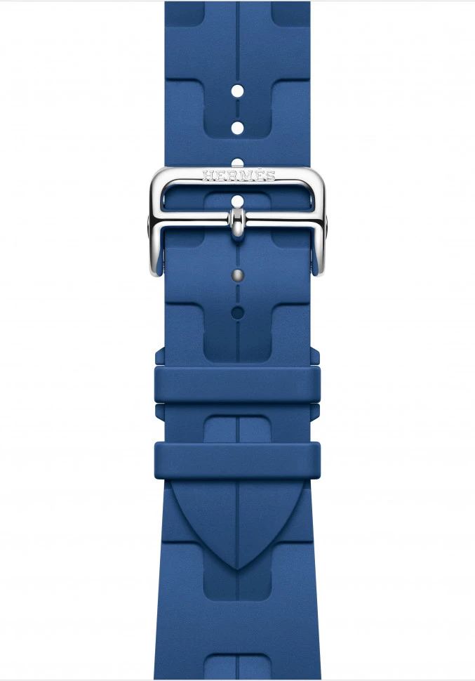 Умные часы Apple Watch Hermes Series 10 46mm Silver Titanium Case with Blue de France Kilim Band