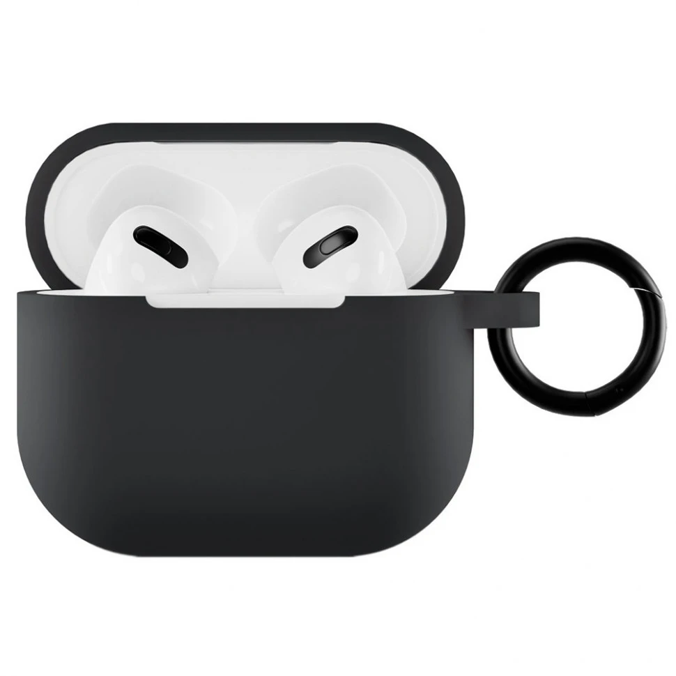 Чехол для наушников VLP Silicone Case Soft Touch для AirPods 3 Black
