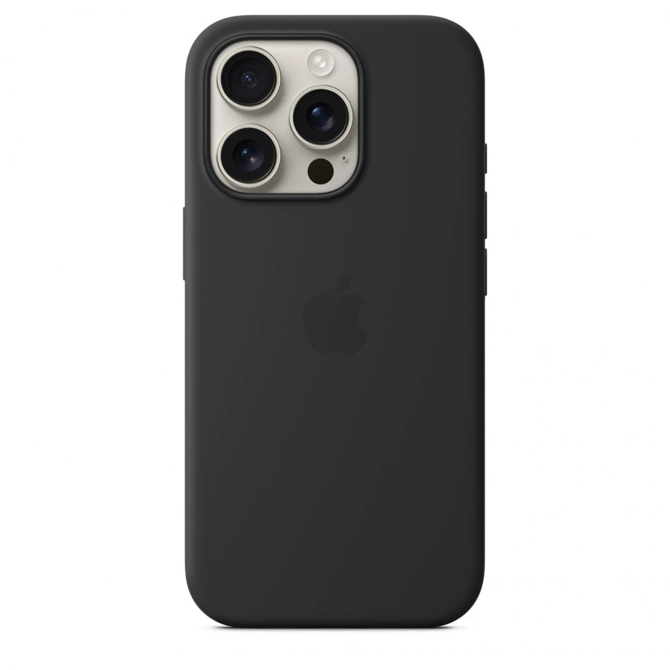 Чехол защитный Apple Silicone Case с MagSafe для iPhone 16 Pro Black