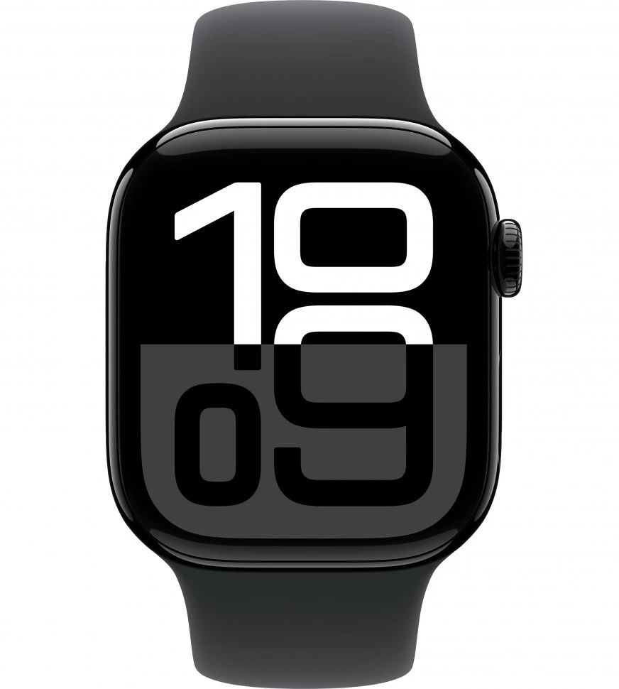 Умные часы Apple Watch Series 10 42mm Jet Black Aluminum Case with Black Sport Band (M/L)