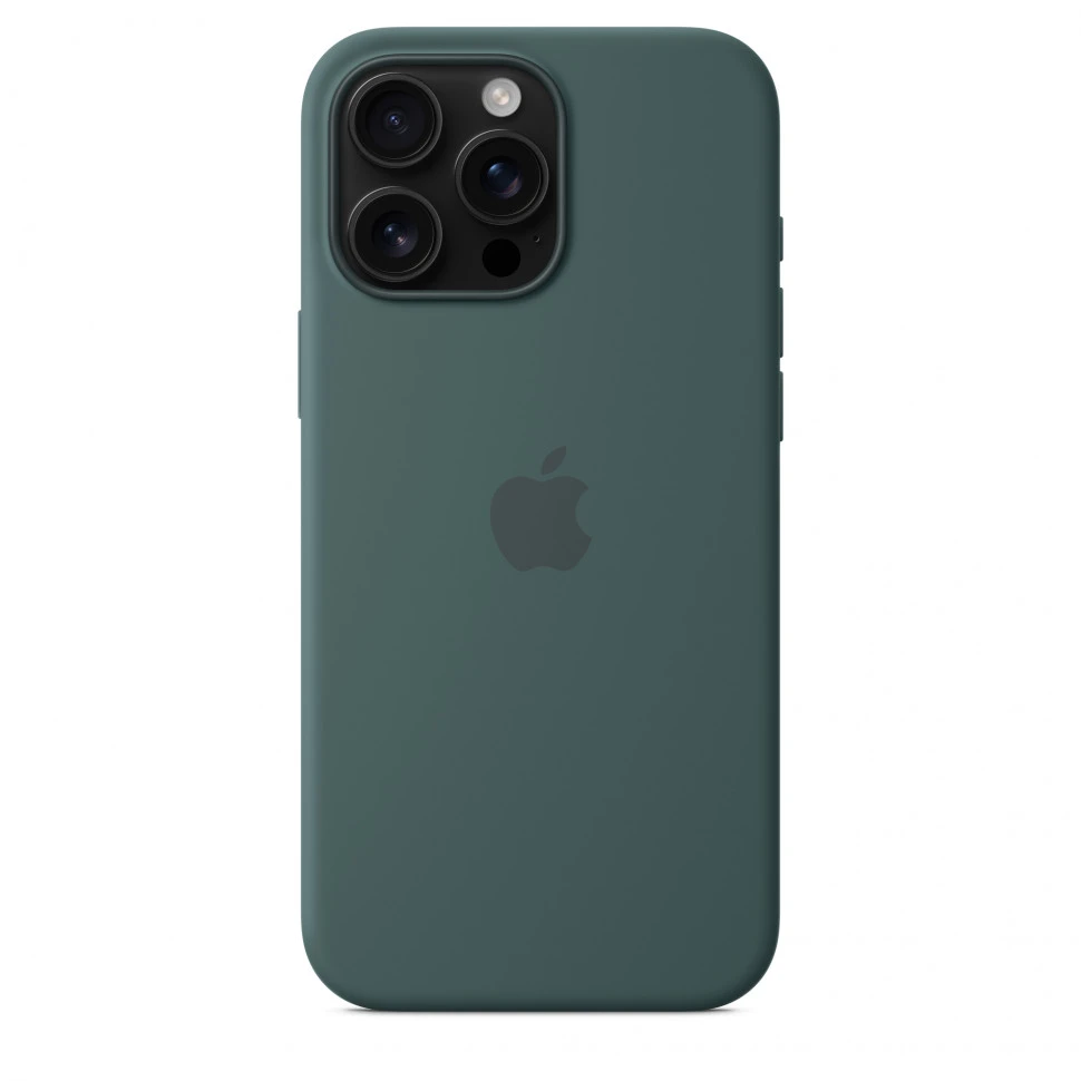 Чехол защитный Apple Silicone Case с MagSafe для iPhone 16 Pro Max Lake Green