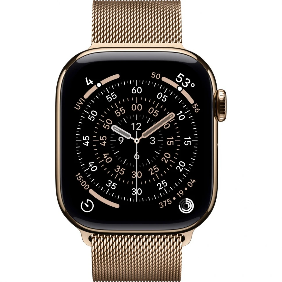 Умные часы Apple Watch Series 11 42mm Gold Titanium Case with Gold Milanese Loop