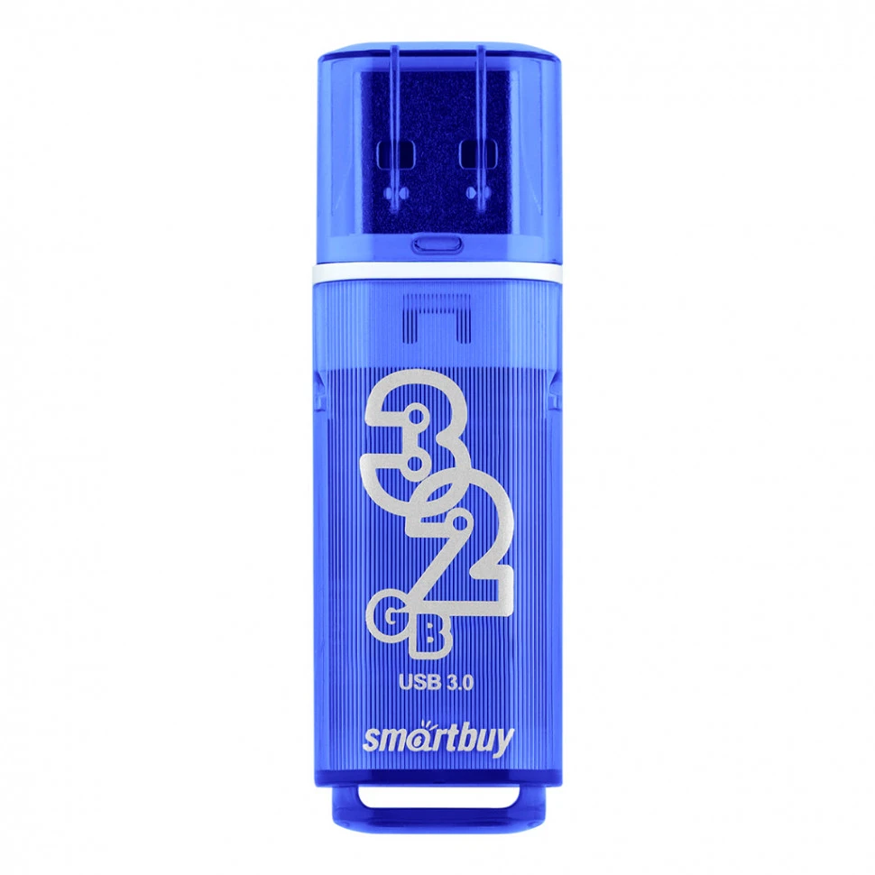 Флеш-накопитель SmartBuy 32GB Glossy series Dark Blue (SB32GBGS-DB)