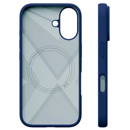 Чехол защитный VLP Aster Case MagSafe для iPhone 16 Ультрамарин