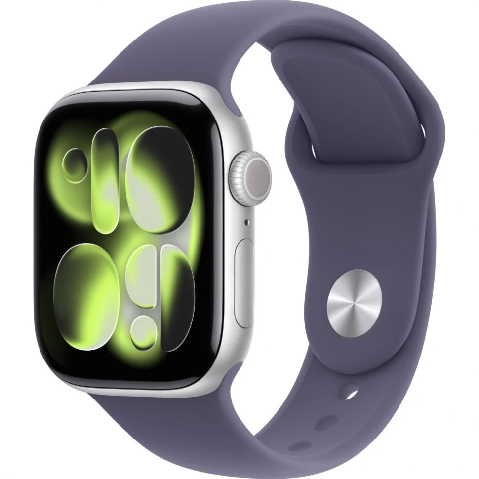 Умные часы Apple Watch Series 11 42mm Silver Aluminum Case with Purple Fog Sport Band (M/L)