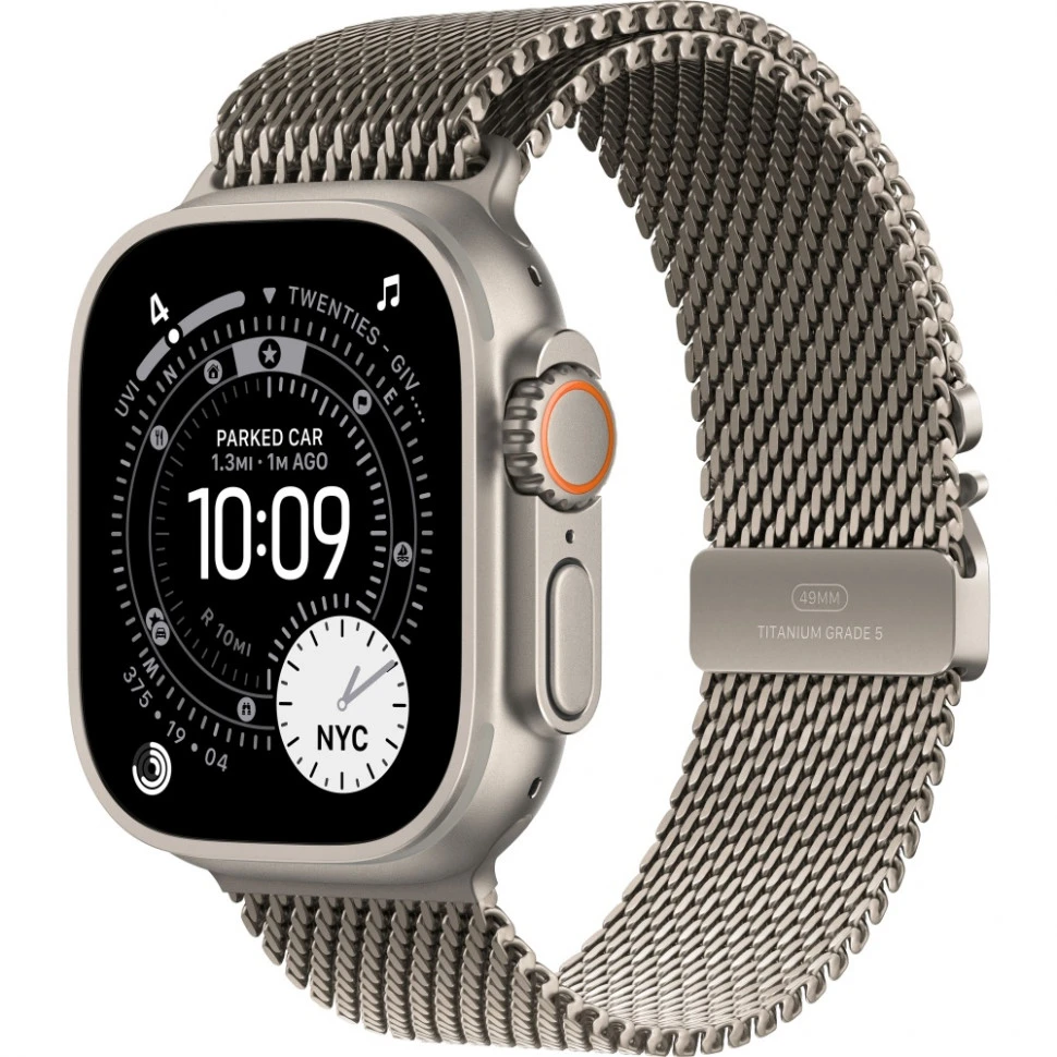 Умные часы Apple Watch Ultra 3 2025 49mm Natural Titanium Case with Natural Titanium Milanese Loop (M)