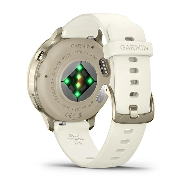 Умные часы Garmin Venu 4 41mm Lunar Gold with Bone Silicone Band (010-03013-00)