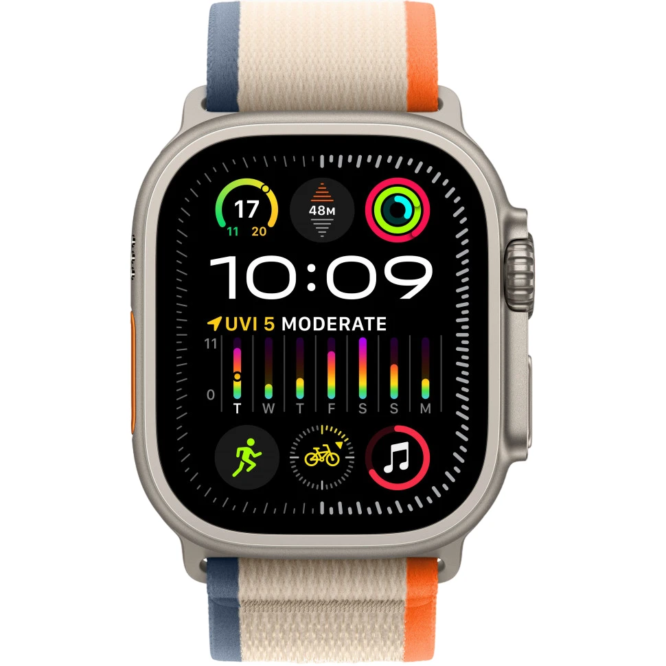 Умные часы Apple Watch Ultra 2 49mm Titanium Case with Orange/Beige Trail Loop (S/M)