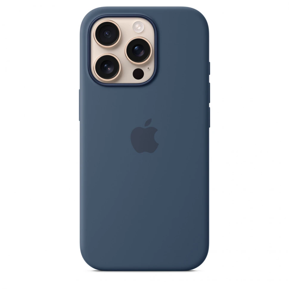 Чехол защитный Apple Silicone Case с MagSafe для iPhone 16 Pro Denim