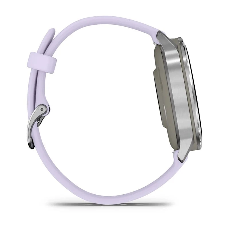Умные часы Garmin Venu 4 41mm Silver with Periwinkle Silicone Band (010-03013-01)