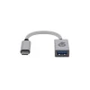 Адаптер переходник uBear USB-C hub Link Type-C на USB Серебро